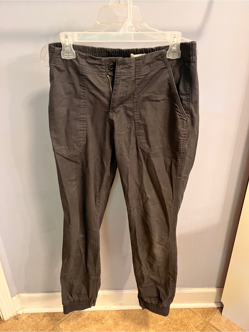 Pact Women's Gray Drawstring Jogger Pants